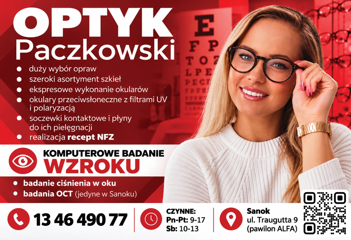 badanie ostrości wzroku SANOK